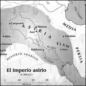 Mapa del Imperio Asirio