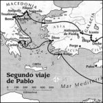 Mapa del Segundo Viaje de Pablo