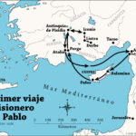 Mapa del Primer viaje misionero de Pablo